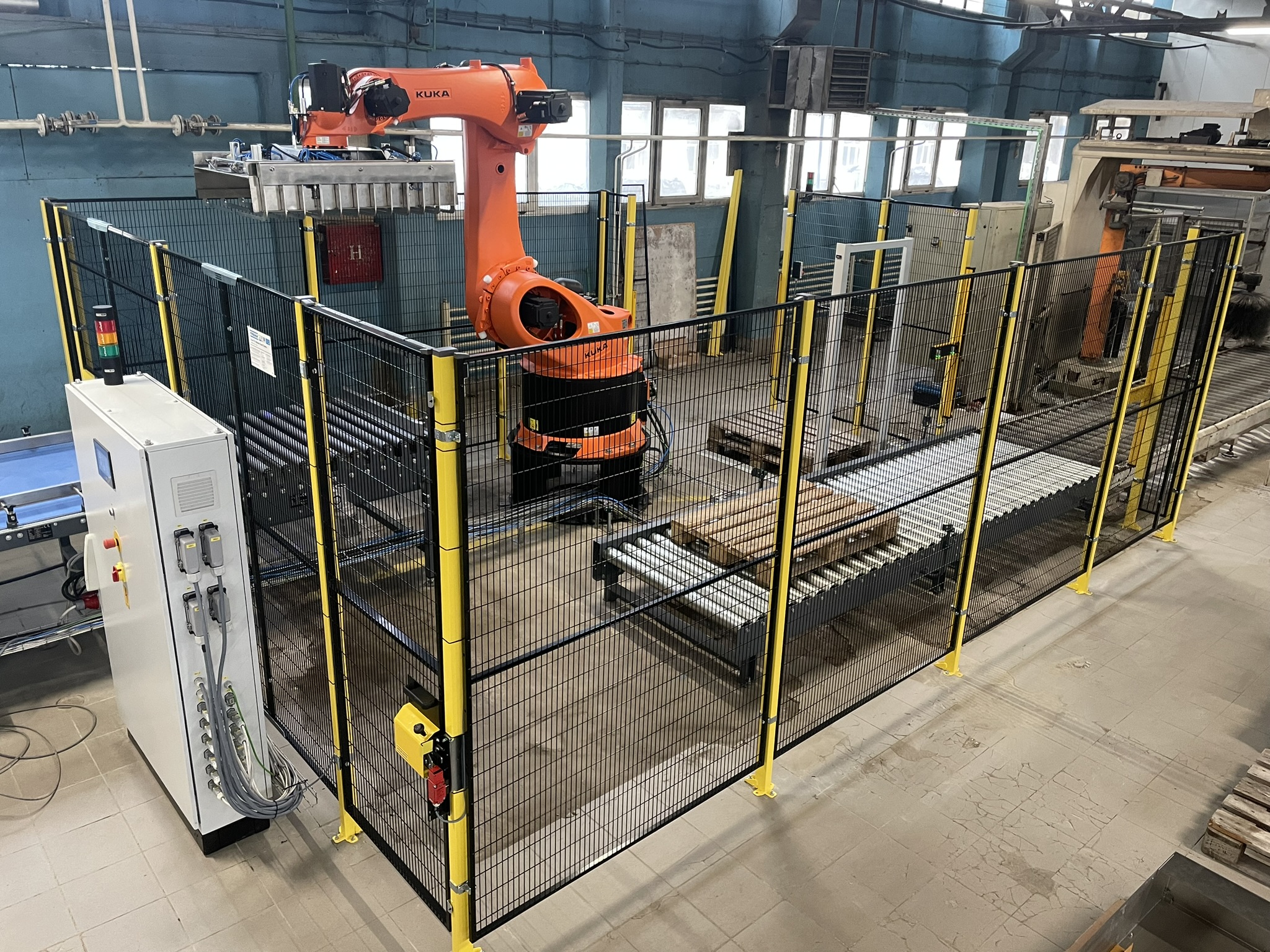 Control panel interface for robot settings